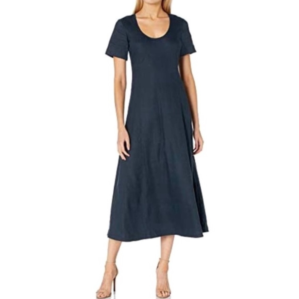 Club Monaco Short Sleeve Midi A-Line Dress Size 4 NWT